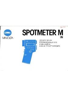 Minolta Spotmeter M manual. Camera Instructions.